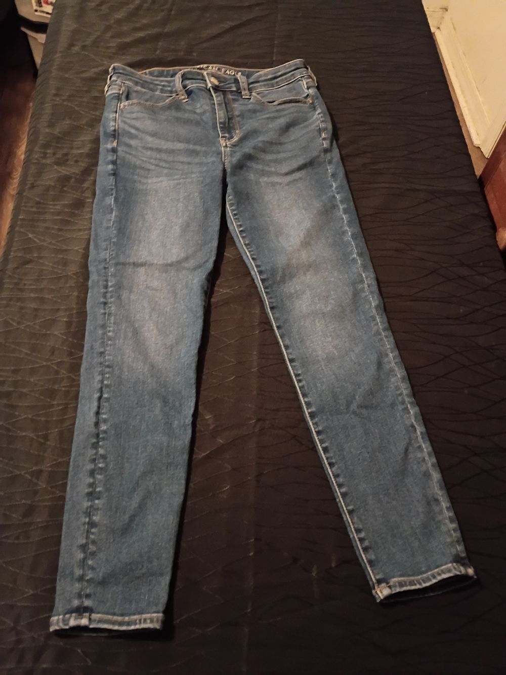 American Eagle Outfitters Women's Light Blue Skinny Jeans